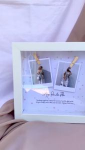 (2020001) Frame 3d ukuran 20x20 kado wisuda ulang tahun anniversary frame wedding gift bingkai foto pigura engagement nikahan natal valentineboyfriend cowo cewe biodata bayi