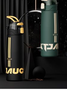 Portable Sport Large Capacity Food Grade 304 Stainless Steel Insulated Water Bottle: A Student Tea Water Cup with High Aesthetic Value