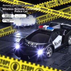QAT | Remote Control Electric Drift Toy Police Car Medium