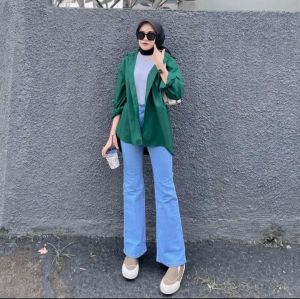 CELANA JEANS PANJANG CUTBRAY HAIGWAIST CEWEK CANTIK TERBARU