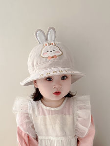 Cute Baby Fishing Cap Spring Autumn Sunshade Large Brim Hat Baby Boys Girls Lovely Bucket Hat Cotton Blend Fabric round Top