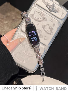 Uhada | Cute Hello Kitty Zircon Strap For Xiaomi Band 10 9 8/7/6