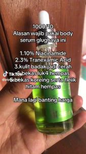 GLUGHAVA All Variasi | Body Whitening Serum Glowup | Serum Ijo Glughava | Whitening Night Body Booster