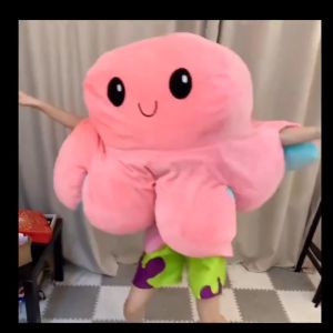Boneka Mainan Mewah Giant dan Lembut - Gurita Reversibel Jumbo Senang Sedih