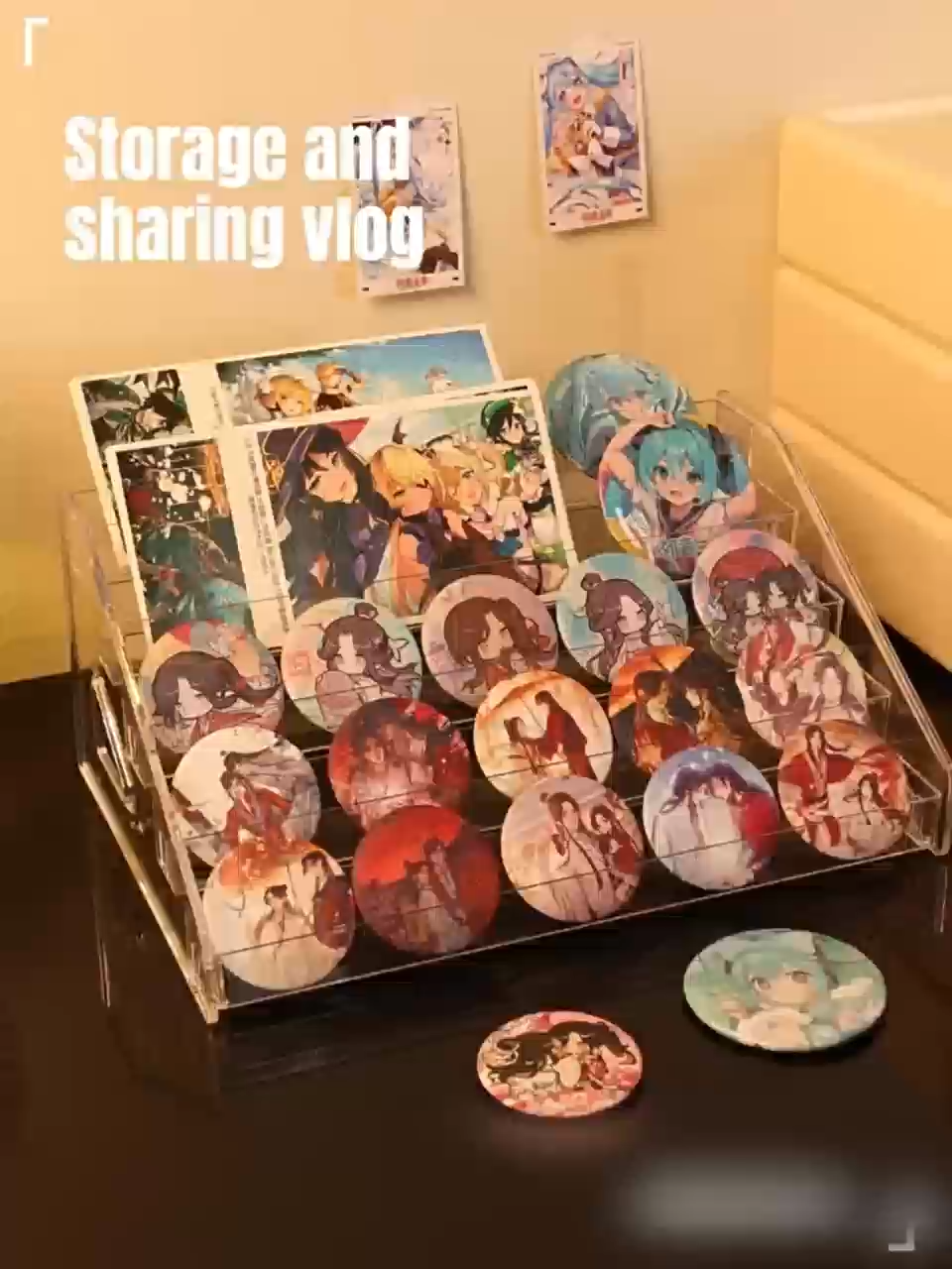 4/5/7 Layer Ladder Acrylic Display Shelf Organizer Stand For Card Blind Box Cosmetics Action Figures