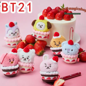 LINE FRIENDS | kpop bt21 strawberry cake party doll accessory set featuring the same style as the star product Fan group purchase of gifts