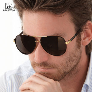 LouisWill sunglasses for men Shades Oversized Polarized Sunglasses for Mens Outdoor Sun Glasses 100% UV Protection with Free Box Lightweight Eyewear men sunglasses