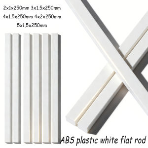 5-100pcs ABS White Square Plastic Rod Stick For Architecture Model Making Model Material DIY Accessories Cutting Supplies
