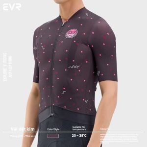 evr | Áo Đua Xe Đạp Thoáng Khí Graffiti Mùa Hè