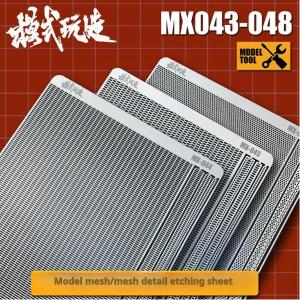 6ชิ้นโมเดลตาข่ายรายละเอียดชุดผ้าปูที่นอนแกะสลักชิ้นส่วน PE สำหรับ Gundam Gpla GK โมเดลทำเครื่องมืองานอดิเรกงานอดิเรกเครื่องประดับ DIY MX043-048 MOSHI