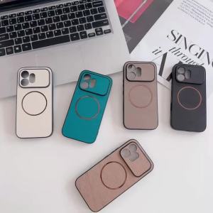 Frosted Golden Silk Wrinkle For Magsafe Phone Case For Honor 600 400 Magic 7 X60 Pro Shockproof Magnetic Bumper Non-Slip Cover