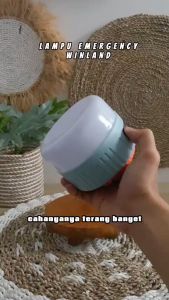 Winland COD Lampu Emergency Solar Tahan Lama LED Gantung Portable Tenaga Surya Bohlam Cas USB Baterai Lithium Nyala 6 Jam