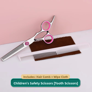 JIUQI | Child Haircut Scissors Safety Baby Haircut Tool Thinning Teeth Set
