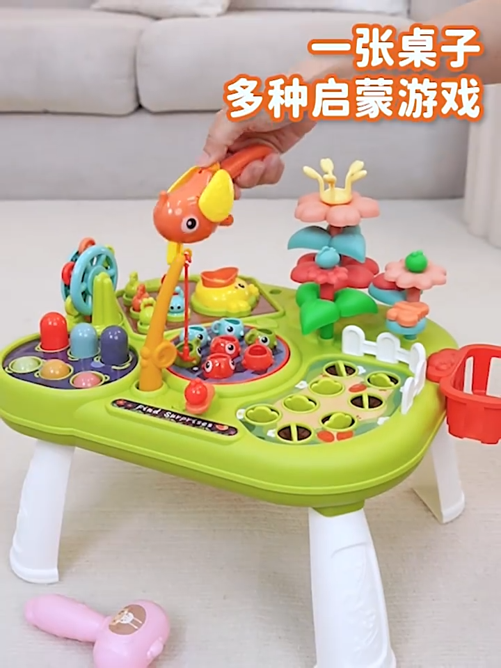 Trẻ sơ sinh sớm dạy 6 trong 1 trang trại trò chơi bảng đa chức năng bận rộn bảng đồ chơi sinh nhật