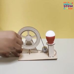 Đồ chơi STEM: Máy phát điện quay bằng tay - Bộ đồ chơi lắp ráp khoa học STEM cho trẻ phát triển trí tuệ. STEMSANPI