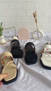 Peach helena Sandal Wanita Platform - Sandal Wanita Kekinian - Sandal Wanita Wedges - Sandal Tinggi Wanita