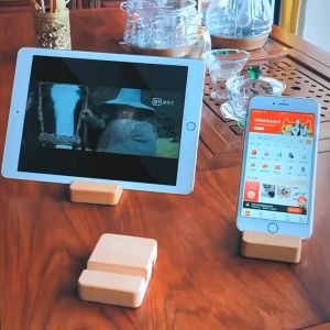 SG Seller Wooden Handphone Stand Tablet Stand / Handphone Holder / Ipad Stand / Portable Mobile Holder / Christmas Gift