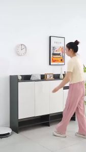 JT Rak Sepatu Tertutup / Lemari Sepatu Tertutup /  Lemari Pakaian/ Kayu Minimalis Rak sepatu lemari sepatu lemari sepatu minimalis