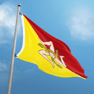 FLAGLINK 90X150cm Italy Of The Sicily Flag For Decoration
