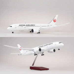 43cm Japan Airways B787 Diecast Resin Airplane Model Toy Kit with Landing Gear Wheel for Collection Display or Aviation Gift