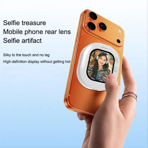 OUHOE | [T] Mini Wireless Magnetic Phone Screen Projector Mobile Phone Rear Camera Selfie Video Camera For Vlog Live Selfie Screen