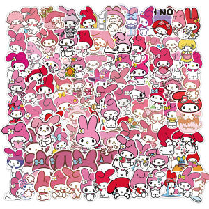 50/100PCS Sanrio My Melody Kawaii Cartoon Stickers Graffiti Phone Laptop Luggage Guitar Notebook Waterproof Stickers Kids Toys