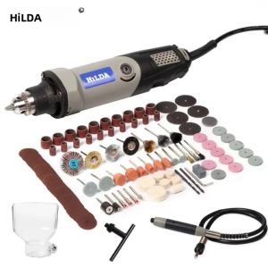 Hilda Khoan Điện Công Cụ Quay Điện Công Cụ Điện Biến Tốc Độ 400W Mini Khoan 6 Vị Trí Công Cụ Quay Mini Máy Mài