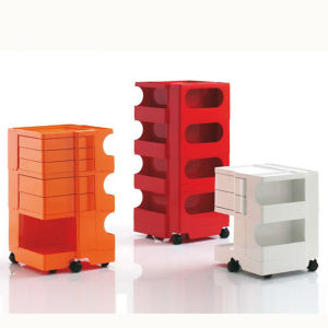 Creative Trolley Storage Cabinet Shelf Rotating Internet Celebrity Ins Mobile Bedside Table Studio Bedroom Locker