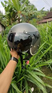 HELM PILOT RETRO FULL LEHER SNI PRIA WANITA DEWASA ORIGINAL PREMIUM