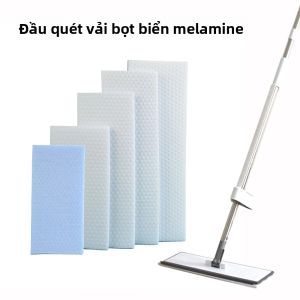 2 Cái/túi Đầu Lau Nhà Bằng Mút Melamine Dễ Khô Thân Thiện Với Môi Trường Sợi Microfiber Thiết Kế Rãnh Sâu Siêu Thấm Hút Dùng Cho Nhà Bếp Gia Đình