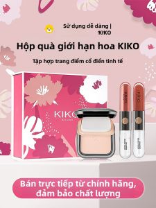 Kiko | KIKO Double-Ended Lip Glaze Gift Box Wet And Dry Dual-Use Powder Cake Womens Mirror Water Light Lip Glaze Lipstick Flagship Store 443