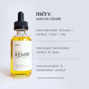 Minyak Kemiri Penumbuh Rambut Dan Penebal Rambut Botak Rontok Premium by MERE