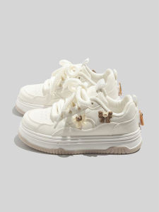 Adorable Cartoon Thick Bottom Casual Shoes Womens 2025 Autumn Season Versatile Sporty Plimsolls Fashionable Youth Footwear