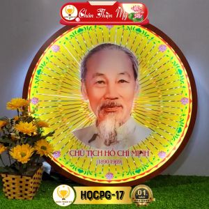 Hào Quang Cơ Phật Giáo Chủ Tịch Hồ Chí Minh CHÂN THIỆN MỸ Đèn Trang Trí Bàn Thờ Cho Tượng Phật HQCPG-17