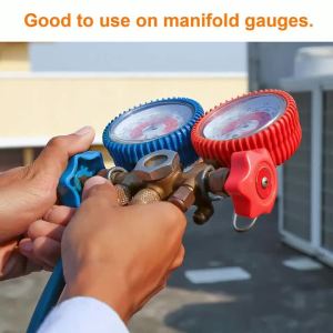 Knob Handle 22 Mm/0.87 Inches Aluminum Alloy Anti-rust Properties Gauges Knob Knob Handle Manifold New Practical