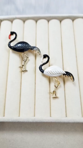 [ Woosilver ]  Trâm Cài Áo Hình Chim Hạc Cách Điệu – Sang Trọng & Thanh Lịch