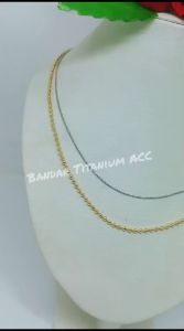 KALUNG TITANIUM BIJI LADA PERHIASAN WANITA KOREAN TRENDY (COD)