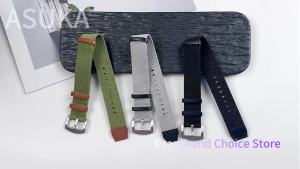 High Quality Nylon Watch Band for Rolex for Seiko for Hamilton Khaki Field for Omega Strap Brown Retro Men Soften Wrist 20mm22mm