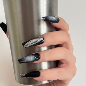 Tulans Legend Gothic Dark Punk Metal High-End Handmade Wearable Nail Tips Phototherapy Nail Art Customizable Free Shipping