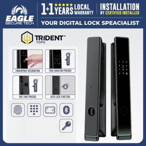 TRIDENT Topo Smart Door Lock Digital Fingerprint Door Lock with Password | WiFi | Mobile Apps 智能门锁