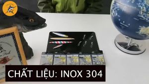 Khóa link 2 đầu kết hợp ổ bi xoay câu cá biển kiểu Nhật Hard Lock Thép không gỉ Inox 304