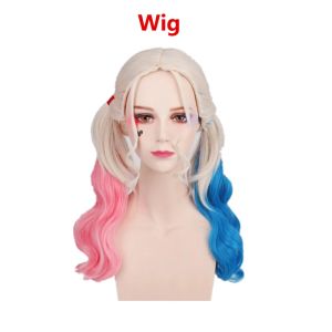 Top Quality Girls  Suicide Harley Quinn Cosplay Costumes Squad  Monster Stitched Jacket Pants Sets Halloween Costume