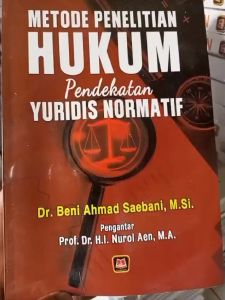 METODE PENELITIAN HUKUM PENDEKATAN YURIDIS NORMATIF - PUSTAKA SETIA
