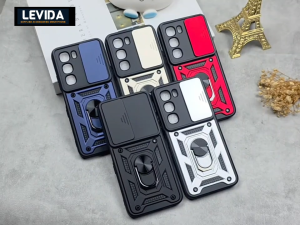 Infinix Hot 60 Pro Plus Case Robot Ringstand Slide Kamera Infinix Hot 60 Pro Plus