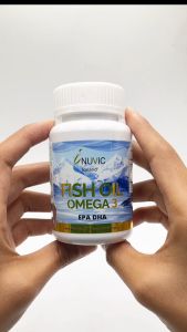 น้ำมันปลา x 1 ขวด 3 อินูวิค Fish Oil Omega-3 อีพีเอ ดีเอชเอ วิตามินอี EPA DHA Inuvic ฟิชออย วิตามินอี Vitamin E