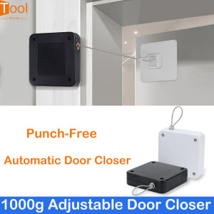 1000g Door Closer Punch-Free Automatic Door Closers For Drawers Rawstring Door Closer Bracket Door Automatic Closer