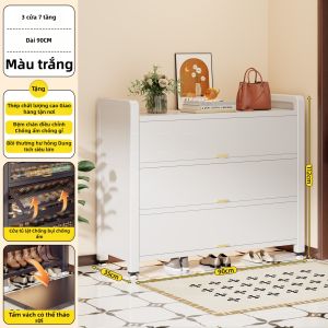 DIBIOU | Tủ Giày Gia Đình Chất Liệu Thép Dung Lượng Lớn Chống Bụi Cửa Lật
