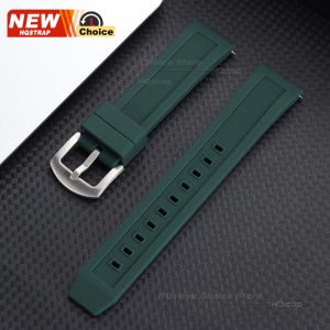 New Quick Release Silicone Watch Strap 20mm 22mm Soft Sport Watchband Black Green Orange Blue Wristband Bracelets Band for Omega