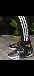 [YW]Gerace Men Basketball Shoes High Performance Breathable Mesh Durable Rubber Sole Black Red Blue