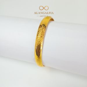 Gelang Tangan Titanium Motif Pasir Realpict